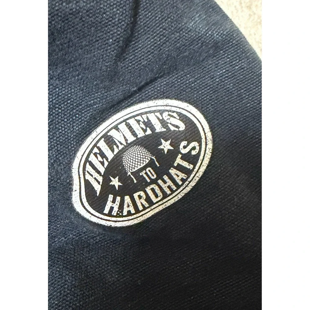 VTG Carhartt J140 BLK Black Duck Jacket USA Quilted Hooded Men's 2XL Union